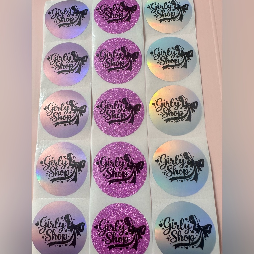 50 ct. 1.5” Mini Round Custom Stickers